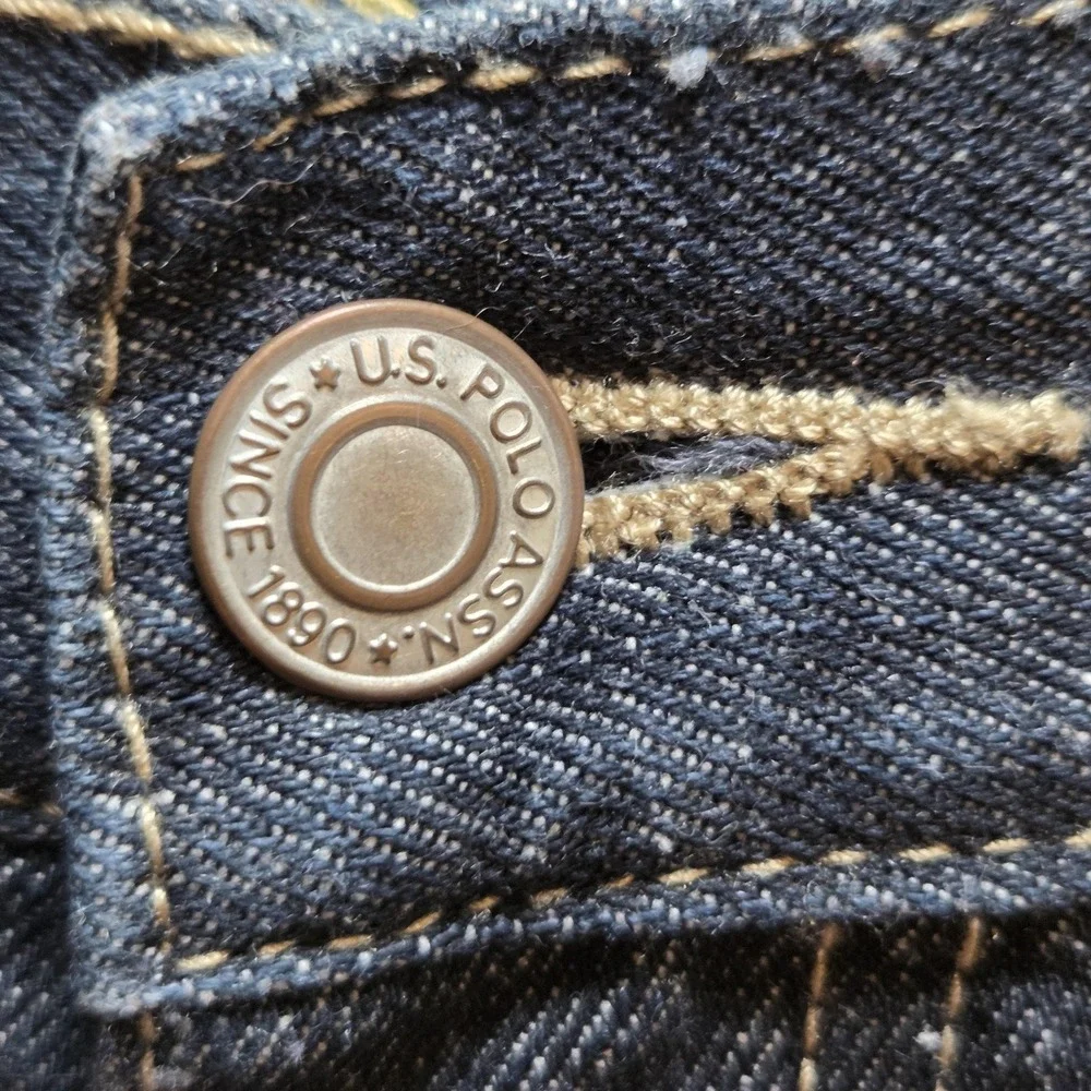 U.S. Polo Assn. Jeans Boys 12 Blue Slim Straight Dark Wash Denim‎ Casual Fall